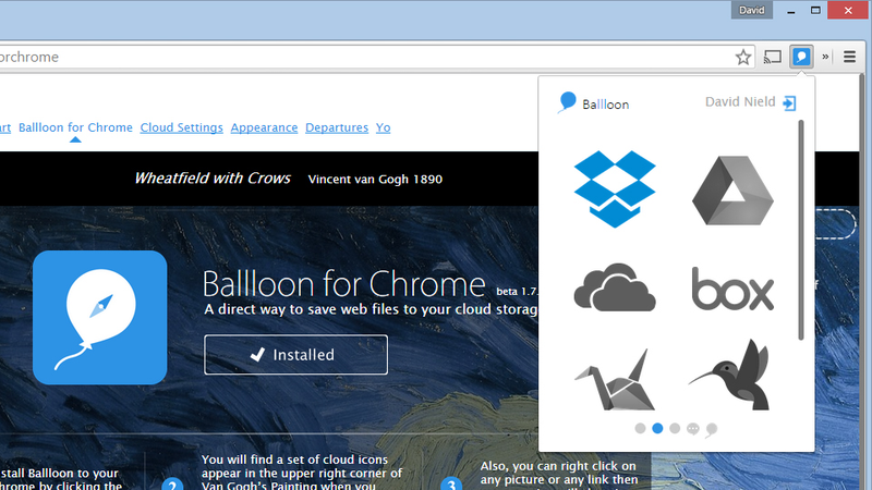 Illustration for article titled Use the Ballloon Extension to Save Files Straight to the Cloud